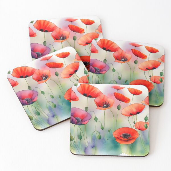 Item preview, Poppies in Bloom - Watercolor designed and sold by LianaCreates.
