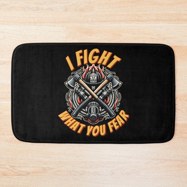 Item preview, Cool motivational and funny brave firefighter design. I fight what you fear. designed and sold by Unitepeople.