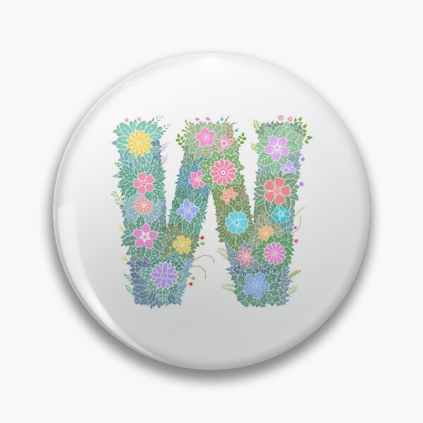 Artikelvorschau, Blumenbuchstabe „W“ WeArePrettierThanFlowers entworfen und verkauft von birthflower.