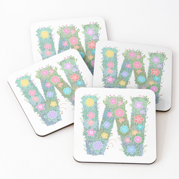 Item preview, Floral Letter "W" WeArePrettierThanFlowers designed and sold by birthflower.