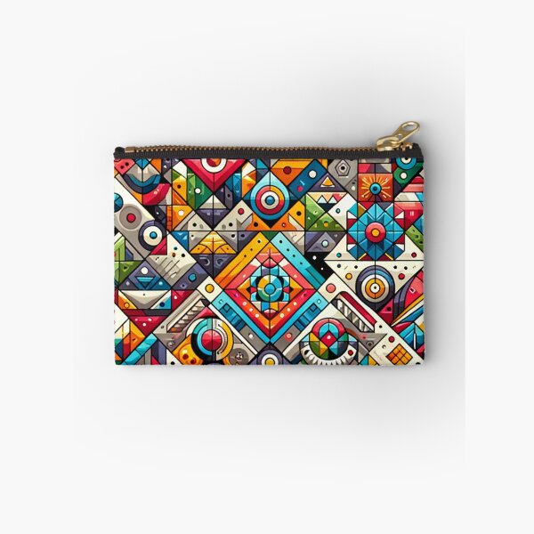 Item preview, Abstract Geometric Melody of Vivid Quilt Patterns designed and sold by ArtComixHaven.