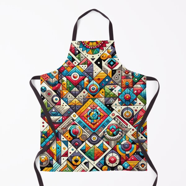 Item preview, Abstract Geometric Melody of Vivid Quilt Patterns designed and sold by ArtComixHaven.
