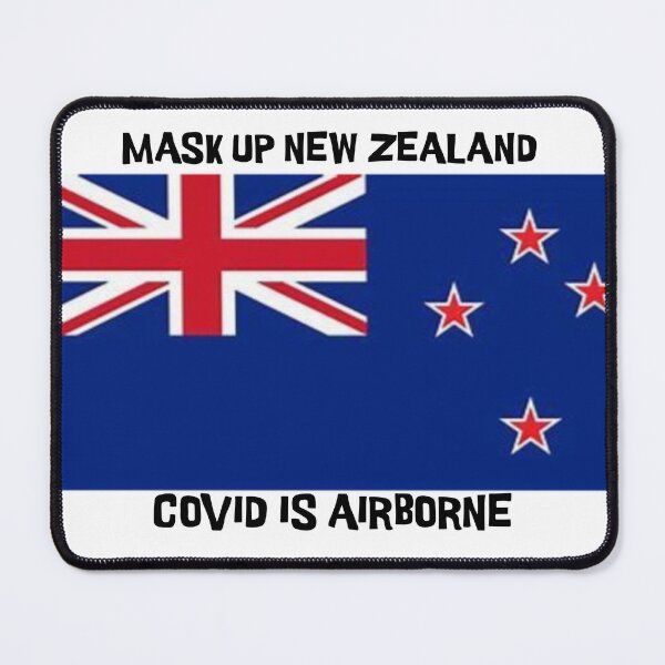 Item preview, MASK UP NEW ZEALAND COVID IS AIRBORNE designed and sold by SUPA PRINTZZ.