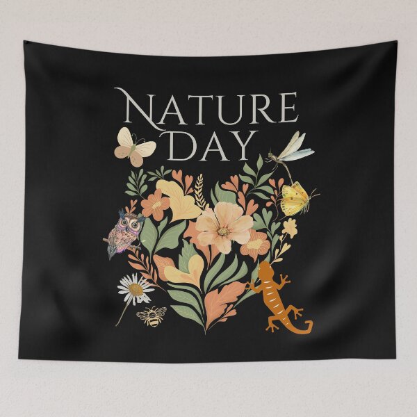Item preview, Nature Day Celebration Colorful Ecosystem Design designed and sold by EarthArtDesigns.