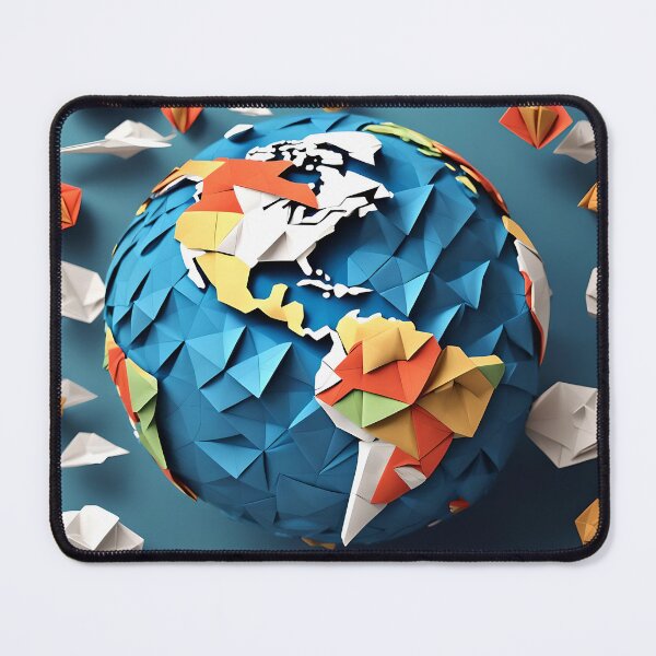 Item preview, Origami Art - Orbital Perspective: Earth's Majesty from Space designed and sold by ArtfulFolds.