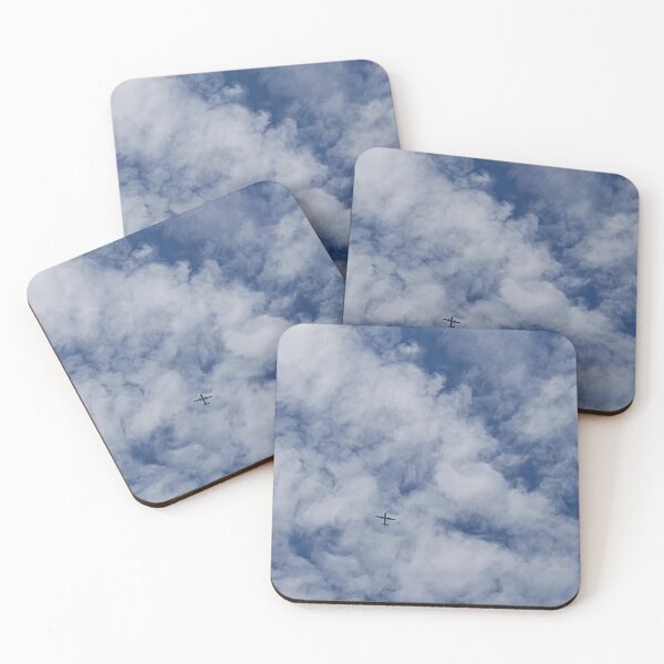 Item preview, Air Plane Below the Cloud and Blue Sky designed and sold by WhiteSoftPetals.