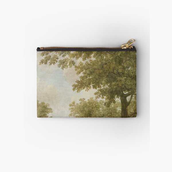 Item preview, French Pastoral Tree Painting with small figures designed and sold by tinyhousedzns.