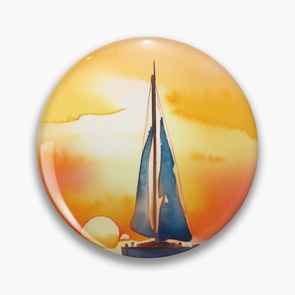 Item preview, Set Sail at Sunset - Watercolor designed and sold by LianaCreates.