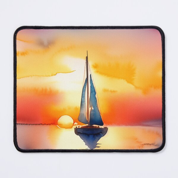 Item preview, Set Sail at Sunset - Watercolor designed and sold by LianaCreates.