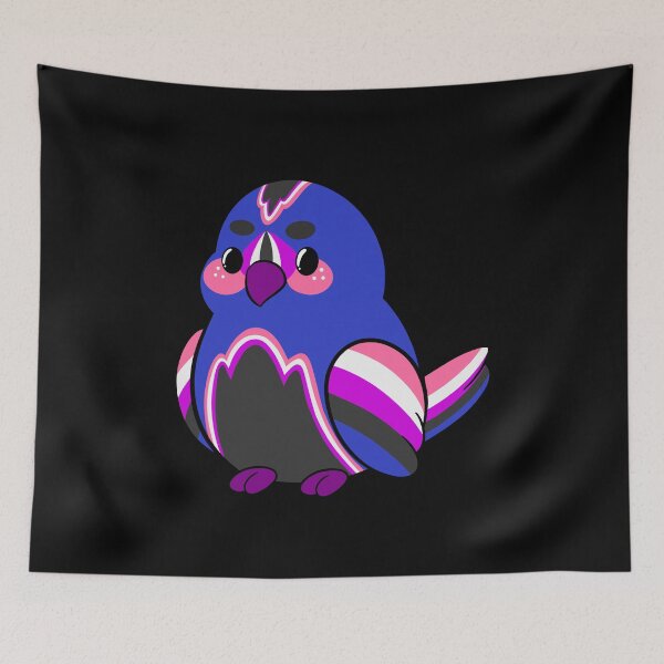 Item preview, Genderfluid Pride Bird designed and sold by JaxNaBox.