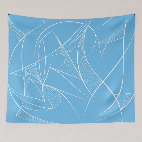 Item preview, Light Blue Minimalist Line Art  designed and sold by Robert Prata Artist.