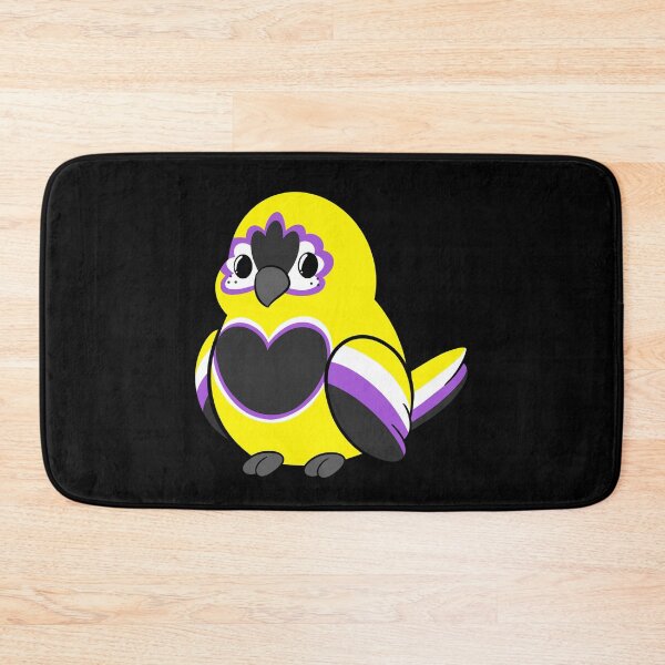 Item preview, Nonbinary Pride Bird designed and sold by JaxNaBox.