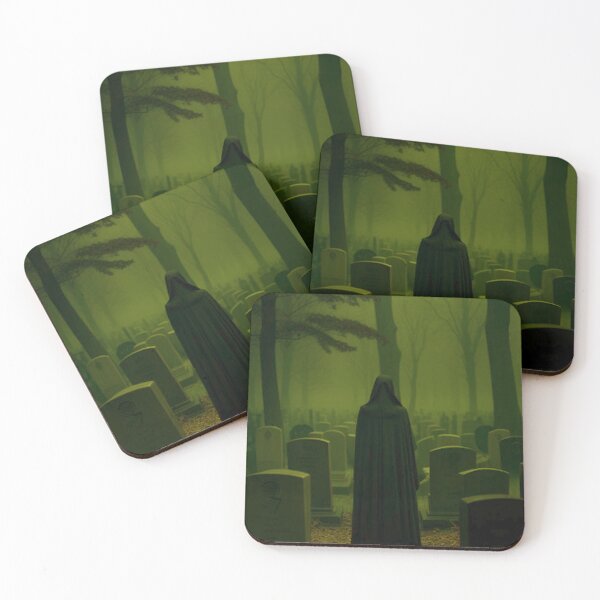 Item preview, Dark Figure Walking In the Cemetary designed and sold by TheDarkWardrobe.