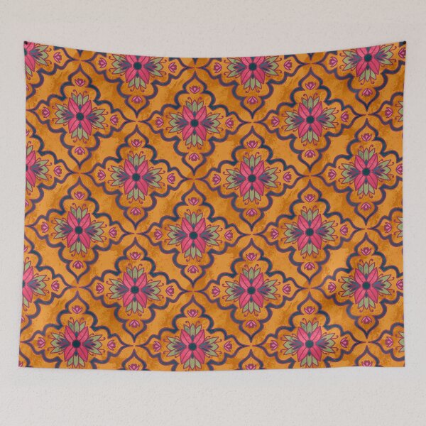 Item preview, Vintage Flower Aesthetic Tile Pattern  designed and sold by lingartdesign.