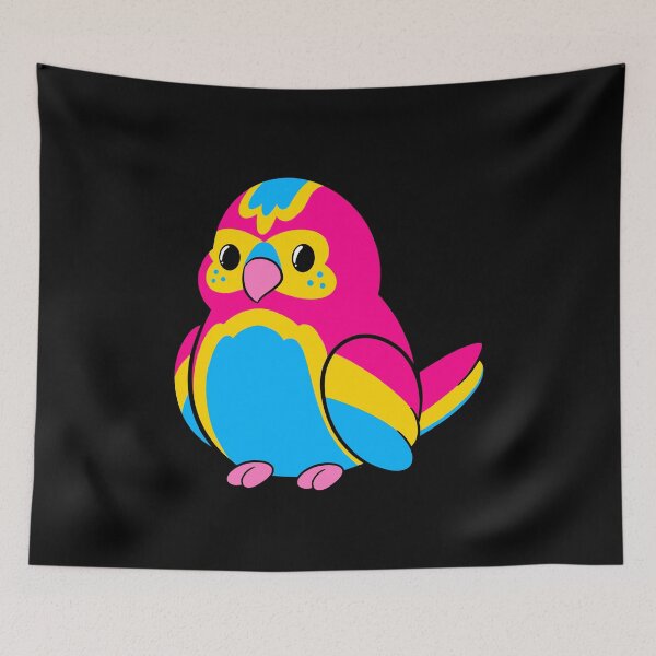 Item preview, Pansexual Pride Bird designed and sold by JaxNaBox.