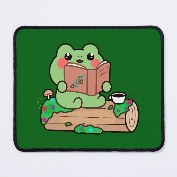 Item preview, Cute frog reading book. designed and sold by designing01Ar3.