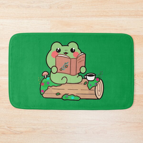 Item preview, Cute frog reading book. designed and sold by designing01Ar3.