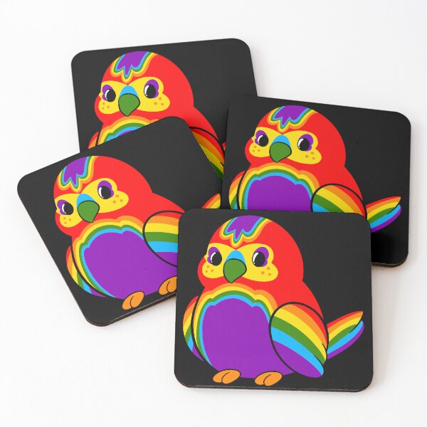 Item preview, LGBTQ Rainbow Pride Bird designed and sold by JaxNaBox.