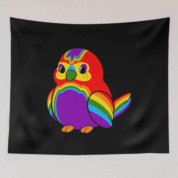 Item preview, LGBTQ Rainbow Pride Bird designed and sold by JaxNaBox.