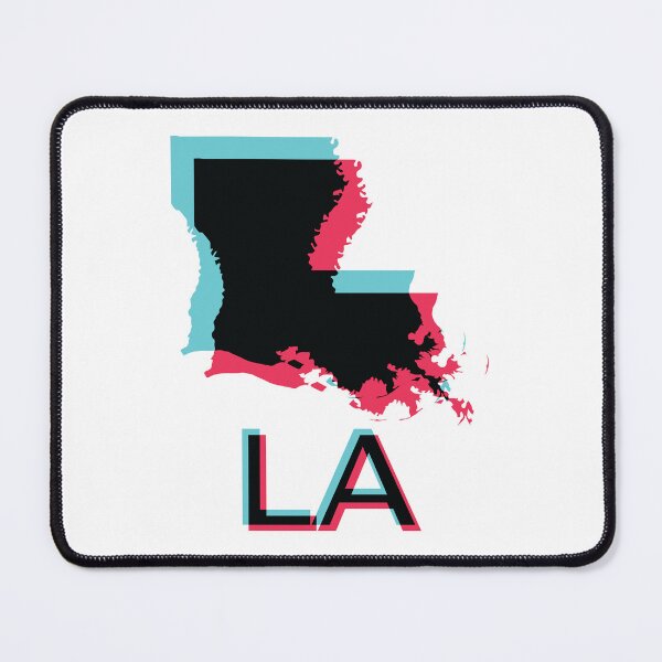 Item preview, Tik Tok glitch aesthetic Modern Social Media Style LOUISIANA Map designed and sold by pelagio.