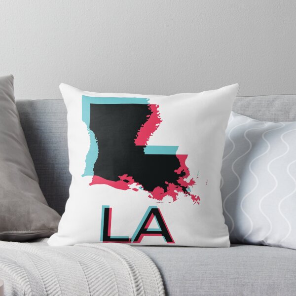 Item preview,  Tik Tok glitch aesthetic Modern Social Media Style LOUISIANA Map  designed and sold by pelagio.
