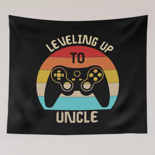 Item preview, Leveling up to Uncle, video gamer soon to be uncle designed and sold by Dapper-Art.