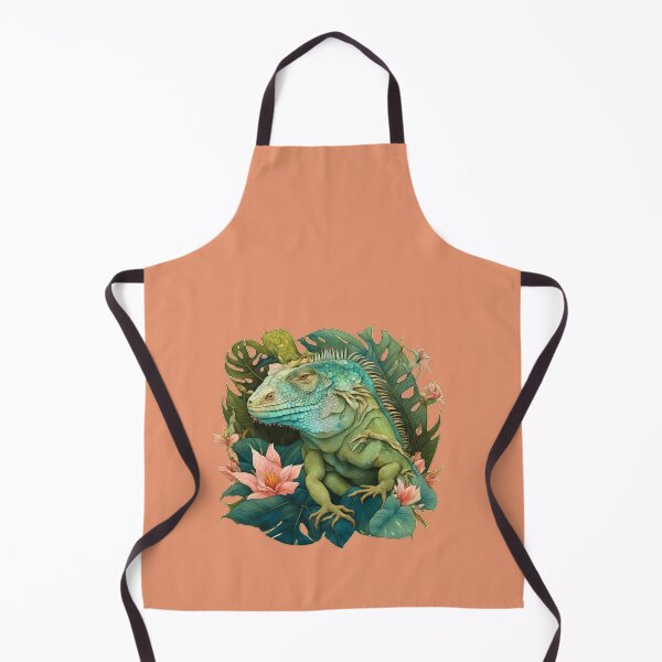 Item preview, A beautiful iguana among tropical flowers.  designed and sold by Natalia-Vlad.