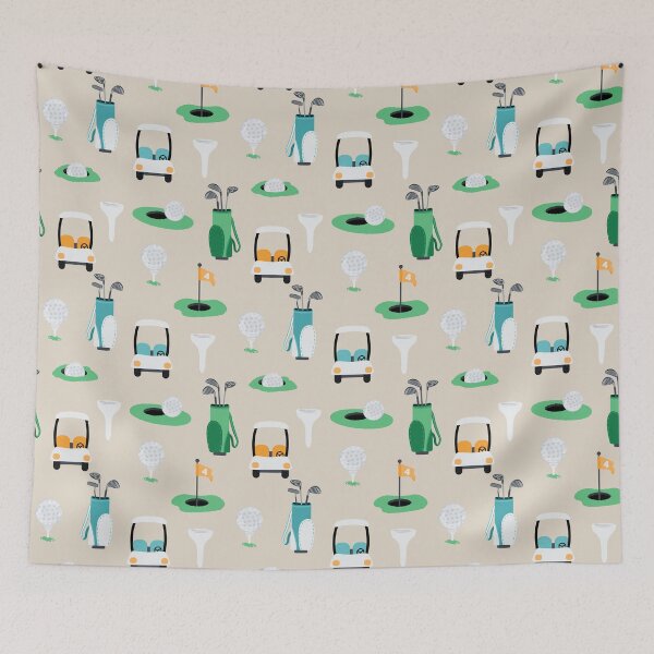 Item preview, On the Golf Course On Tan designed and sold by SamAnnDesigns.