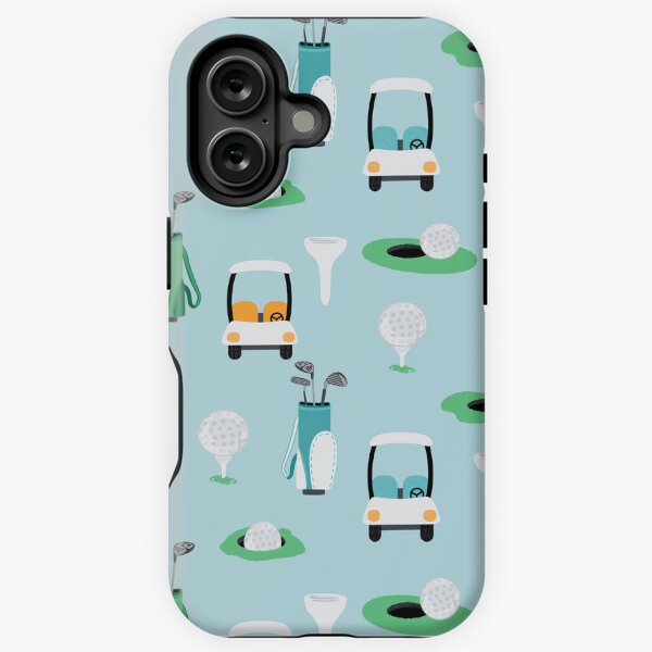 On the Golf Course On Blue iPhone Tough Case