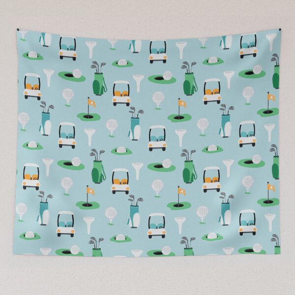 Item preview, On the Golf Course On Blue designed and sold by SamAnnDesigns.