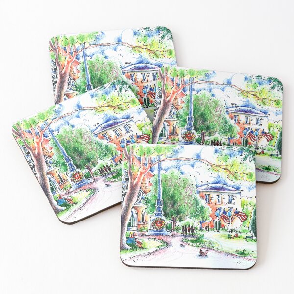 Item preview, Natick USA. Memorial Day on the Common designed and sold by ErinHillStudio.