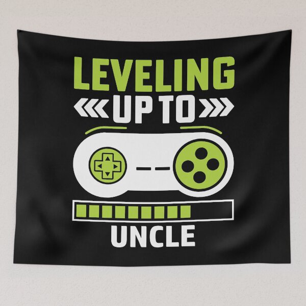 Item preview, Leveling up to Uncle, video gamer soon to be uncle designed and sold by Dapper-Art.