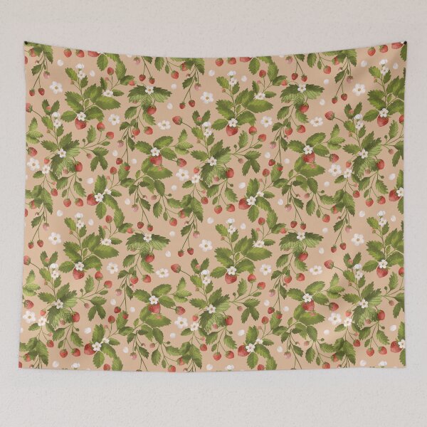 Item preview, Pink strawberries print designed and sold by pinkyfish1010.