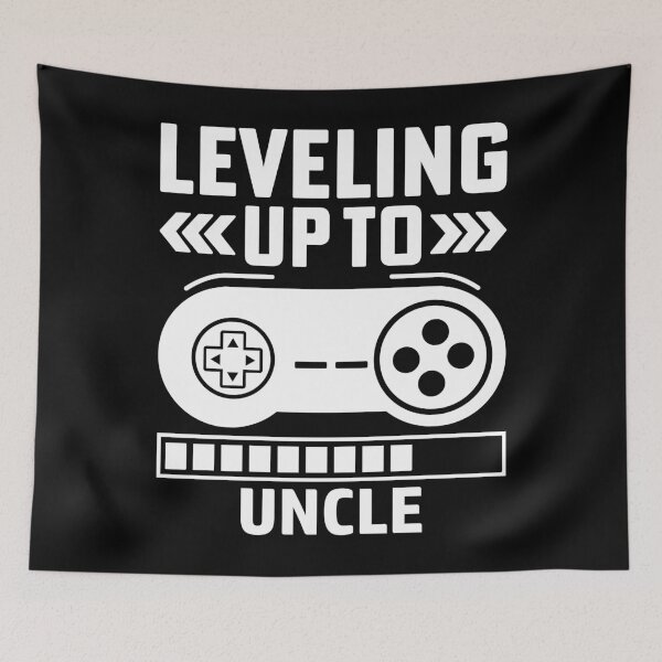 Item preview, Leveling up to Uncle, video gamer soon to be uncle designed and sold by Dapper-Art.