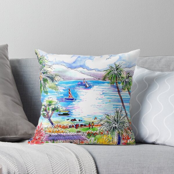 Item preview, Fiji. View over the Bay. Daku Resort  designed and sold by ErinHillStudio.