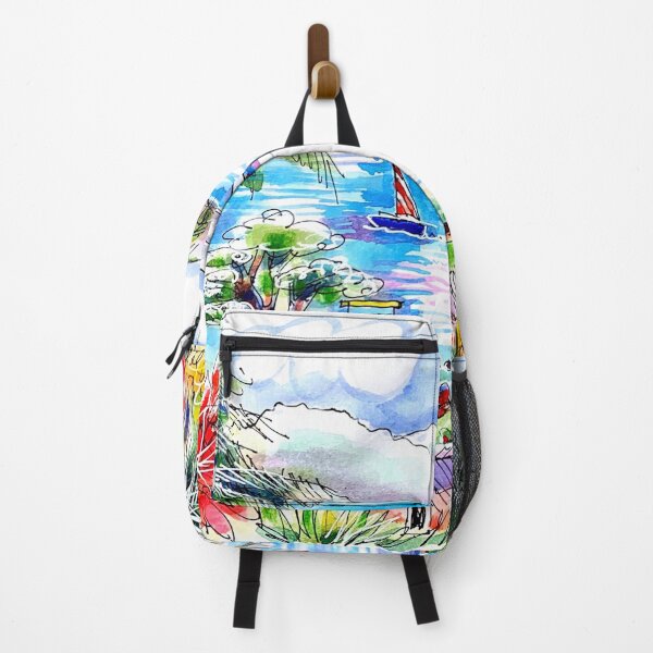 Item preview, Fiji. View over the Bay. Daku Resort  designed and sold by ErinHillStudio.