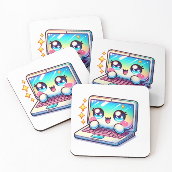 Item preview, Kawaii laptop with stars, cash counting pack designed and sold by BritishDelights.