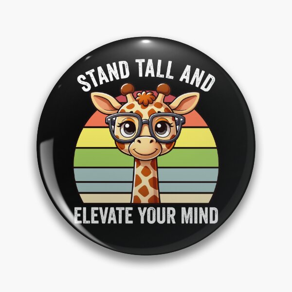 Item preview, Smart Giraffe Stand Tall & Elevate Your Mind  designed and sold by DetourShirts.