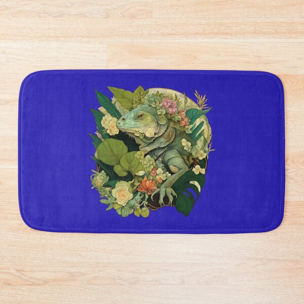 Item preview, A beautiful iguana among tropical flowers.  designed and sold by Natalia-Vlad.