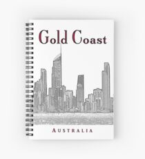 Gold Coast, Queensland, Australia – Skyline - Seaside Resort Spiral Notebook