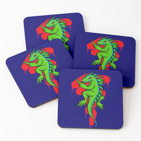 Item preview, Fed Up Green Iguana Flipping The Bird Design designed and sold by EZPAINT.