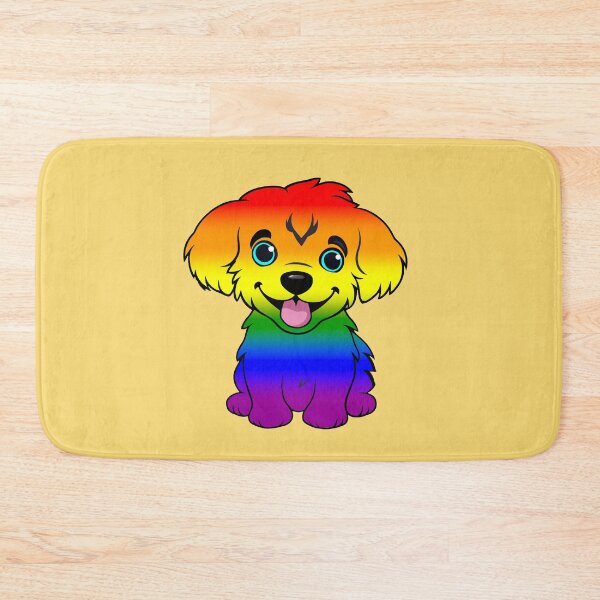 Item preview, Cute LGBTQIA+ Pride Flag Puppy, Subtle Rainbow Kawaii Dog Design designed and sold by Travelslightly.