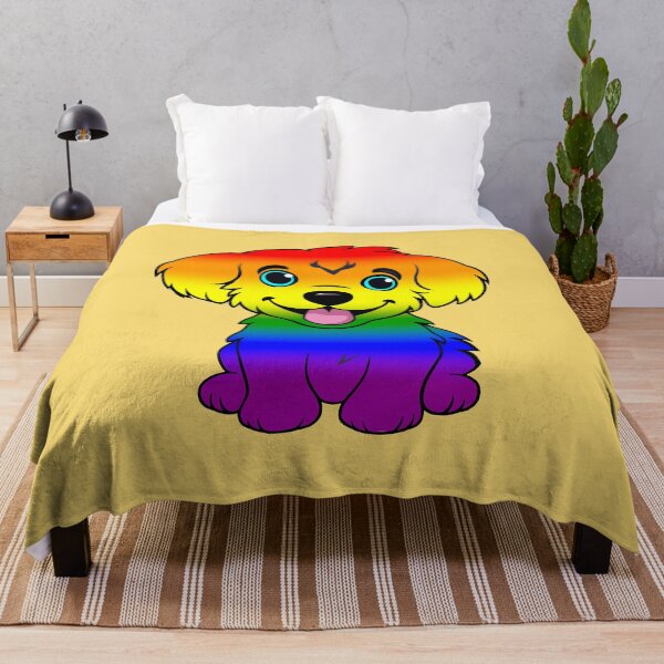 Item preview, Cute LGBTQIA+ Pride Flag Puppy, Subtle Rainbow Kawaii Dog Design designed and sold by Travelslightly.