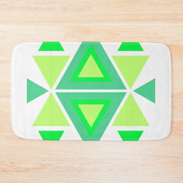 Item preview, Green Geometric Triangle Pattern designed and sold by designlee.