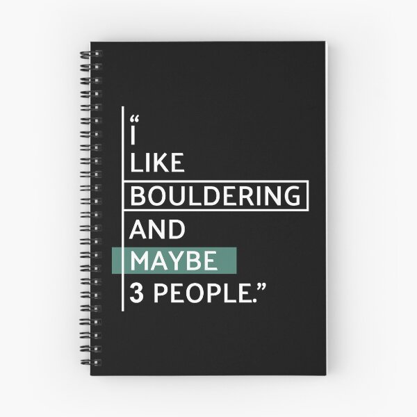 Item preview, I Like Bouldering and Maybe 3 People designed and sold by MaryAller.
