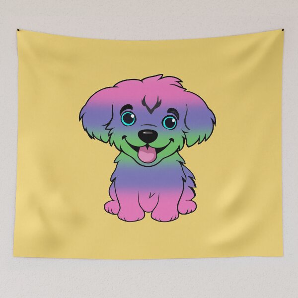 Item preview, Cute Trigender Pride Flag Puppy, Subtle Trigender Kawaii Dog Design designed and sold by Travelslightly.
