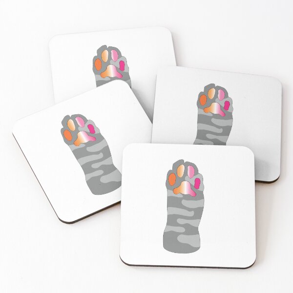 Item preview, Grey Tabby Cat Paw Lesbian Toe Beans designed and sold by TobyHaunts.