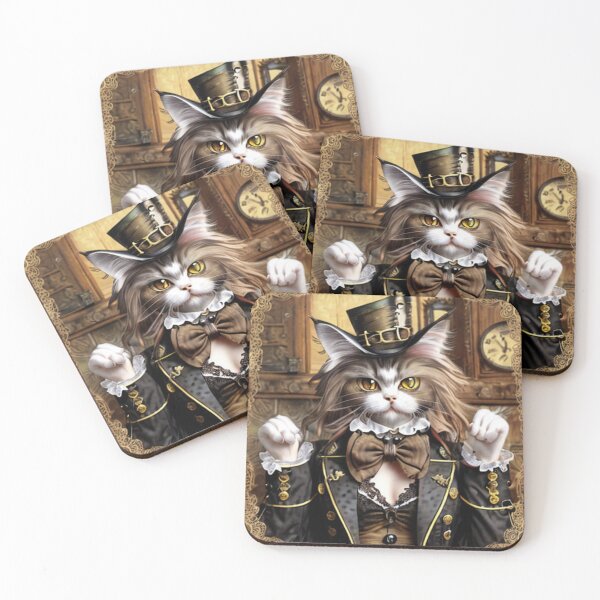 Item preview, Victorian steampunk Maine coon cat designed and sold by Astralia.