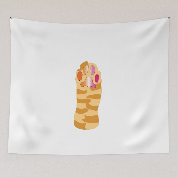 Item preview, Orange Tabby Cat Paw Lesbian Toe Beans designed and sold by TobyHaunts.