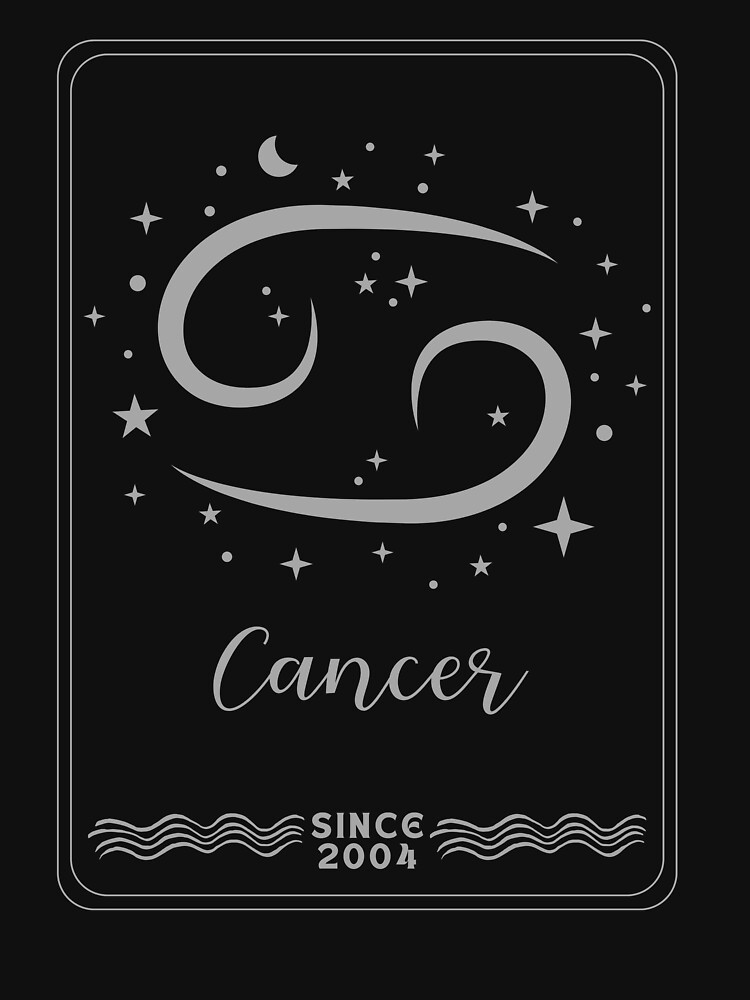 Thumbnail 7 of 7, Essential T-Shirt, Sign Cancer, since 2004 designed and sold by Numbers-Art.